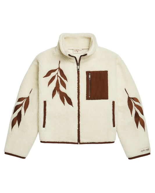 Life is a Willow Zip Up Sherpa Fleece Jacket