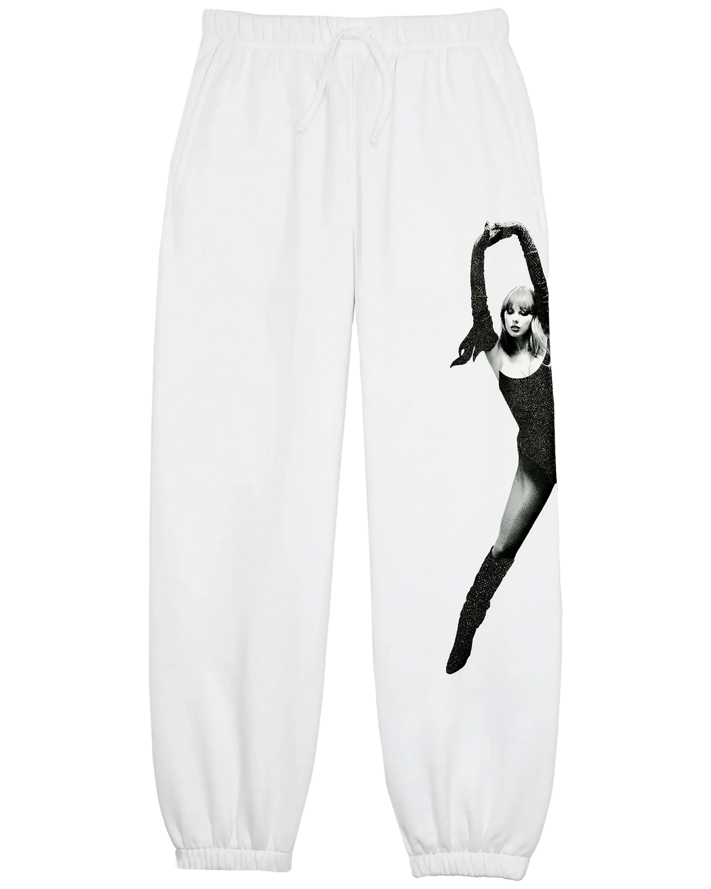 The Life of a Showgirl Shiny Bug White Sweatpants